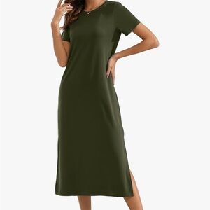 NWT Olive Green Midi Dress